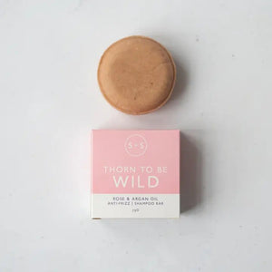 Salt + Steam Thorn To Be Wild Shampoo Bar 75g - For Frizzy Hair - Plastic Freedom