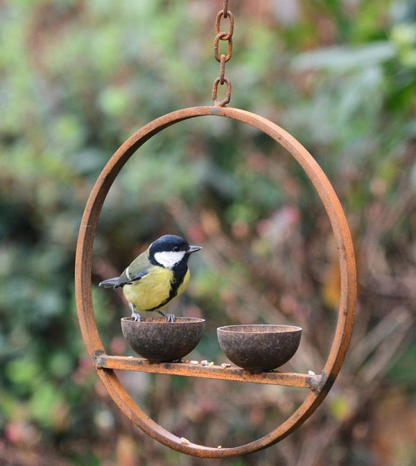 Savage Works Steel Hanging Double Bird Feeder - Plastic Freedom