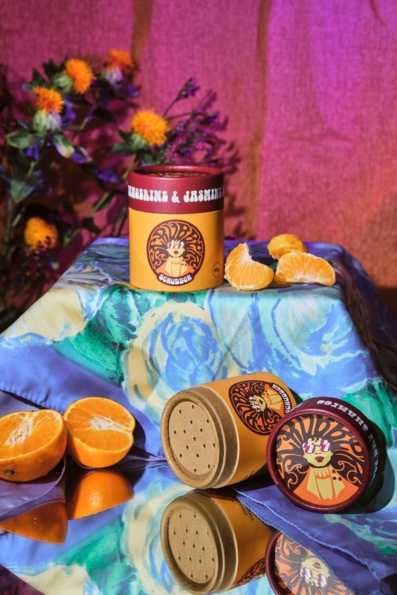 Scrubber Plastic Free & Refillable Dry Shampoo - Tangerine & Jasmine - Plastic Freedom