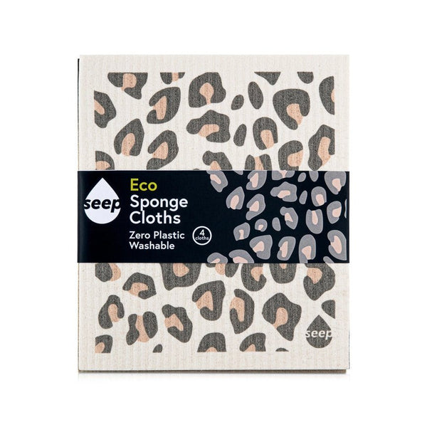 Seep Compostable Sponge Cleaning Cloths - x4 Pack - Plastic Freedom
