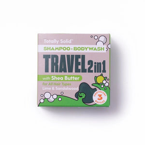 Shower Blocks Solid Travel Bar 2-in-1 Shampoo & Body Wash - Plastic Freedom