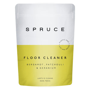 Spruce Floor Cleaner Concentrate 50g - Organic Bergamot, Patchouli & Geranium Essential Oils - Plastic Freedom