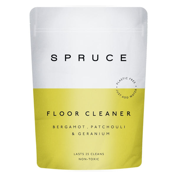 Spruce Floor Cleaner Concentrate 50g - Organic Bergamot, Patchouli & Geranium Essential Oils - Plastic Freedom