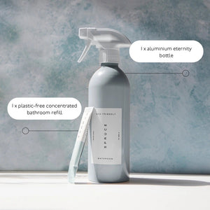 Spruce Refillable Bathroom Cleaner - Organic Eucalyptus Essential Oil - Plastic Freedom