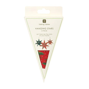 Talking Tables Folklore Paper Stars - x3 Pack - Plastic Freedom