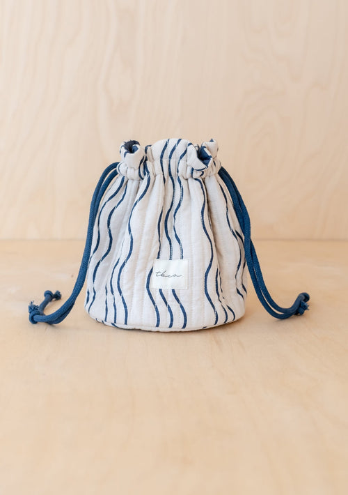 tbco Quilted 100% Cotton Wash Pouch - Plastic Freedom