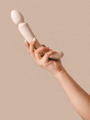 The Natural Love Company Cassia Curved Wand Vibrator - Recycled Ocean Plastic - Plastic Freedom
