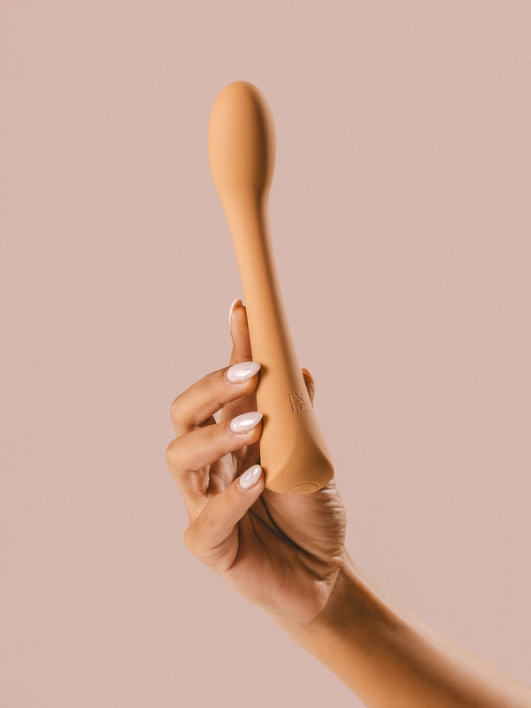 The Natural Love Company Cecily Curved G-Spot and Wand-Style Vibrator - Plastic Freedom