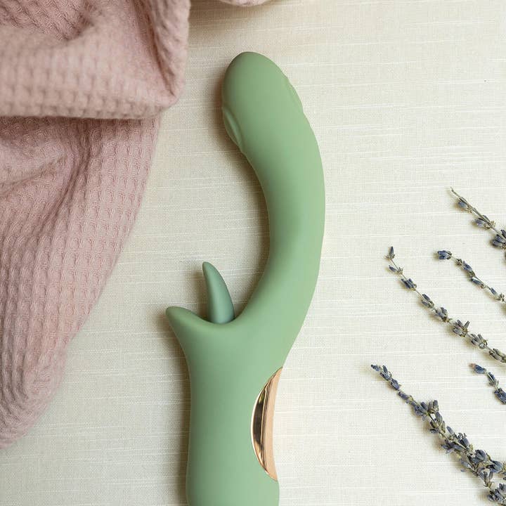 The Natural Love Company Juniper Rabbit Vibrator - Recycled Ocean Plastic - Plastic Freedom