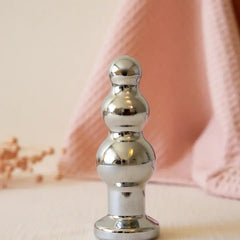 The Natural Love Company Lobelia Weighted Stainless-Steel Vibrating Butt Plug - Plastic Freedom