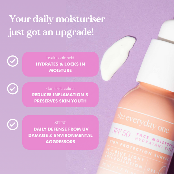 Hello Sunday The Everyday One Face Moisturiser SPF50 with Hyaluronic Acid - 50ml