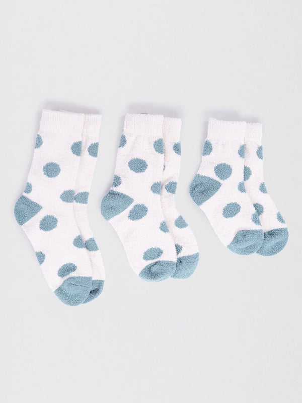 Thought Clothing Kid's Recycled Fluffy Socks Polka Dot - Plastic Freedom
