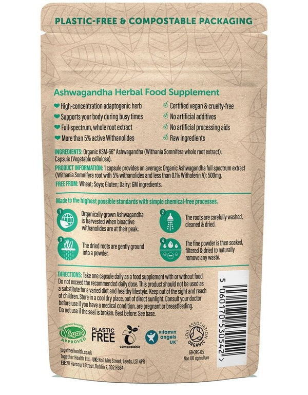 Together Health Ashwagandha Vegan & Organic Supplement x30 – Compostable Packet - Plastic Freedom