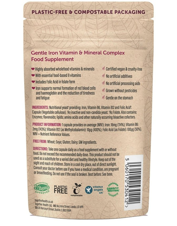 Together Health Gentle Iron Vegan & Organic Supplement x30 – Compostable Packet - Plastic Freedom