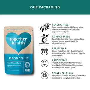 Together Health Magnesium Vegan & Organic Supplement x30 – Compostable Packet - Plastic Freedom