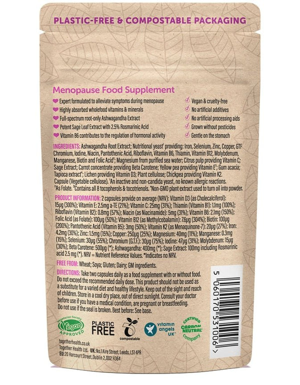 Together Health Menopause Vegan & Organic Supplement x30 – Compostable Packet - Plastic Freedom