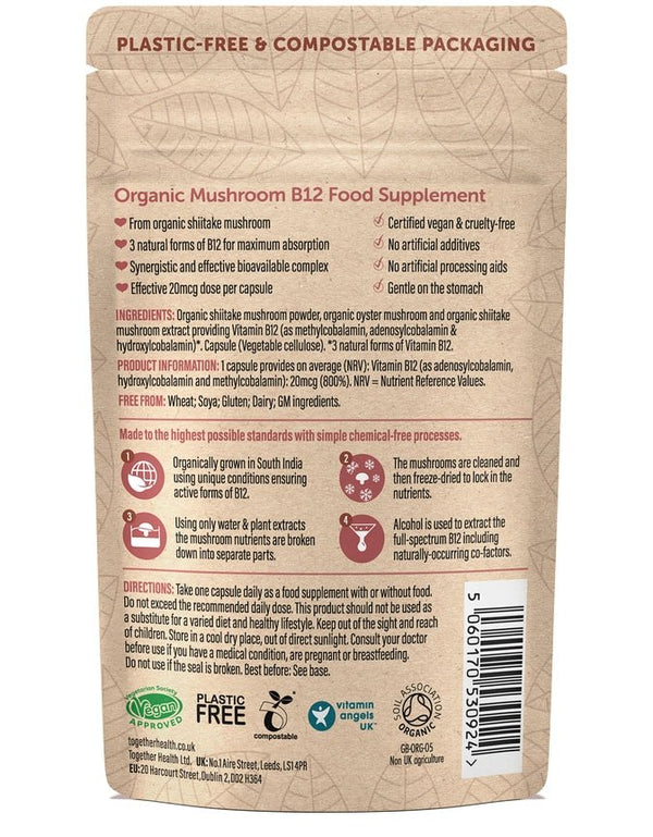 Together Health Vitamin B12 Vegan & Organic Supplement x30 – Compostable Packet - Plastic Freedom