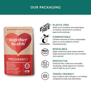 Together Health Vitamin Pregnancy Vegan & Organic Supplement x30 – Compostable Packet - Plastic Freedom
