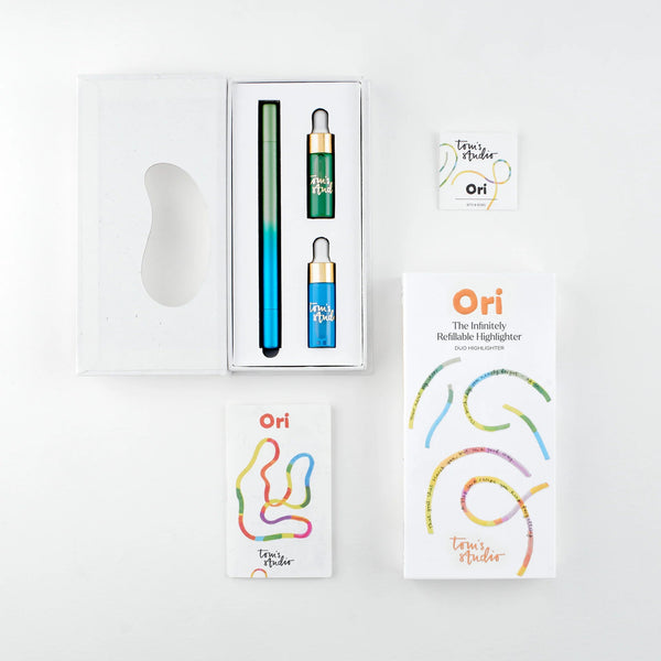 Tom's Studio Ori Highlighter - The Infinitely Refillable Pen - Plastic Freedom