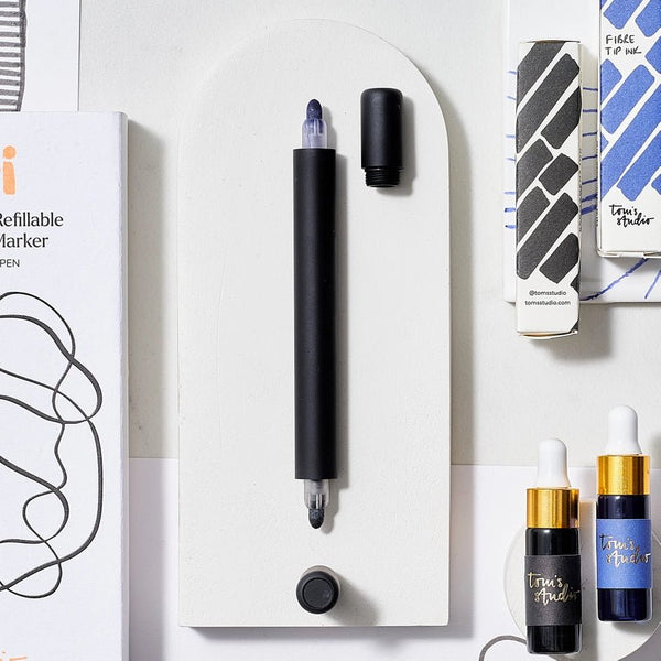 Tom's Studio Ori Permanent Market - The Infinitely Refillable Pen - Plastic Freedom