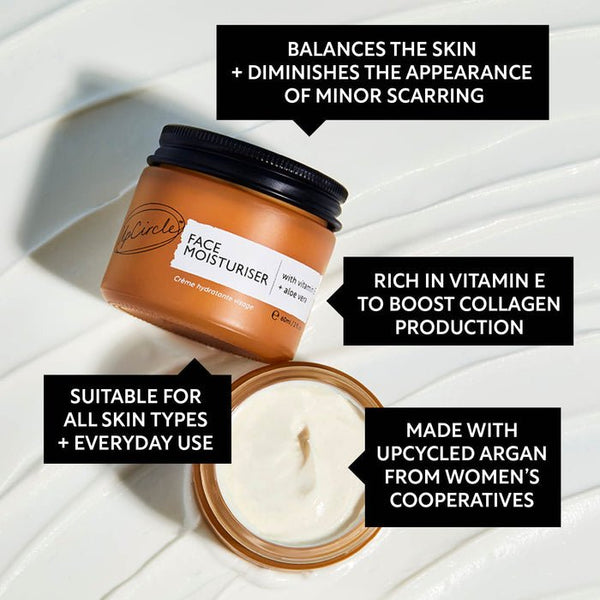 UpCircle Face Moisturiser with Vitamin E - Plastic Freedom