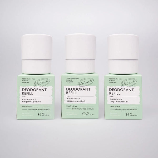 UpCircle Plastic Free Refillable Deodorant with Macadamia + Bergamot - Plastic Freedom