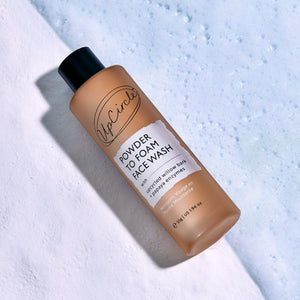 UpCircle Powder to Foam Face Wash - for Dull, Combination + Oily Skin - Plastic Freedom