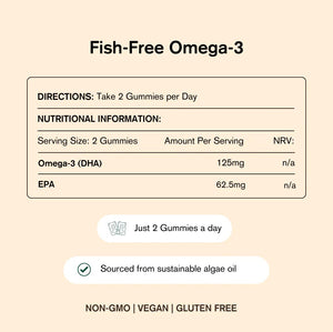 Vegums Vegan Vitamins - Fish-Free Omega-3 - Plastic Freedom