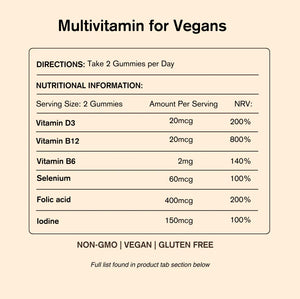 Vegums Vegan Vitamins - Multivitamin - Plastic Freedom