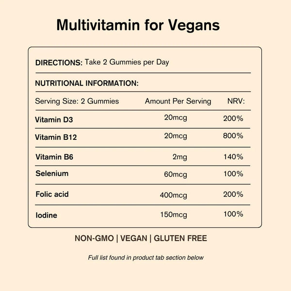 Vegums Vegan Vitamins - Multivitamin - Plastic Freedom
