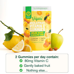 Vegums Vegan Vitamins - Wholefruit Vitamin C - Plastic Freedom