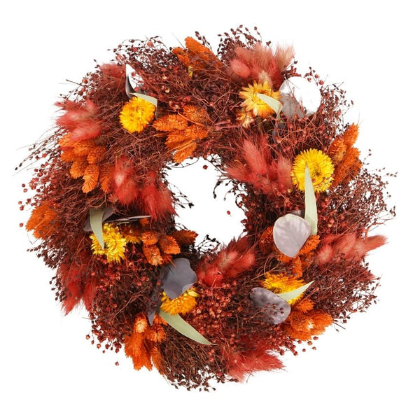 Wildflowers by Floriette Dried Flower Wreath - Terra - Plastic Freedom