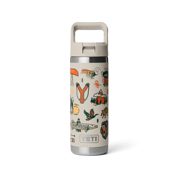 YETI RAMBLER® Straw Bottle Cape Summer Camp - 18oz / 532ml - Plastic Freedom