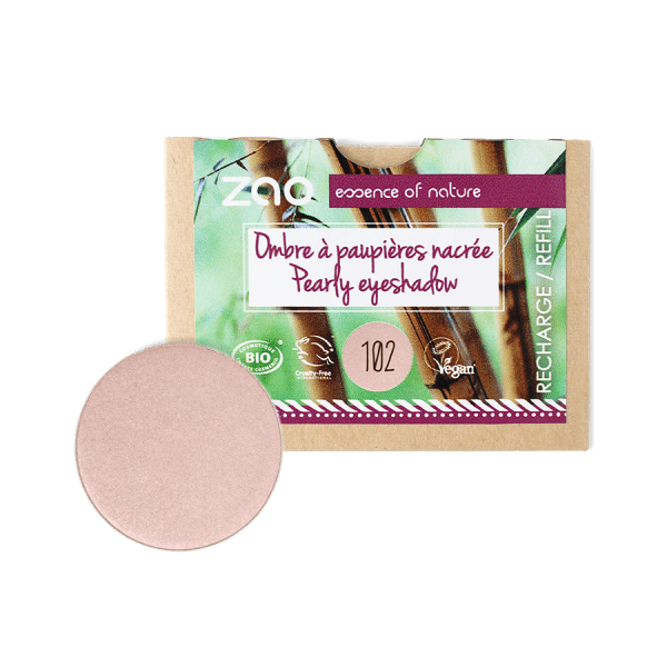 Zao Bright Pearly Eyeshadow - Refilll - Plastic Freedom