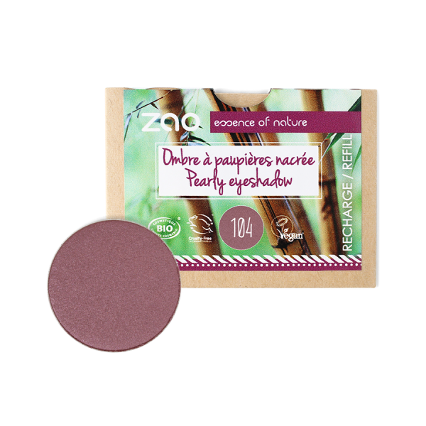 Zao Dark Pearly Eyeshadow - Refill - Plastic Freedom