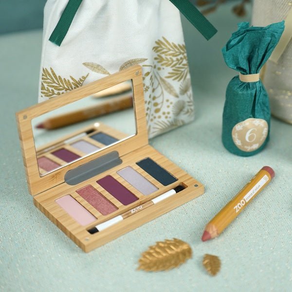 Zao Night & Roses Eyeshadow Bamboo Palette - Plastic Freedom