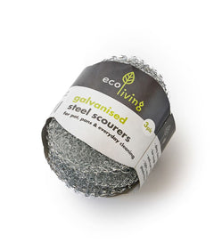 Eco Living Steel Scourers - x3 Pack