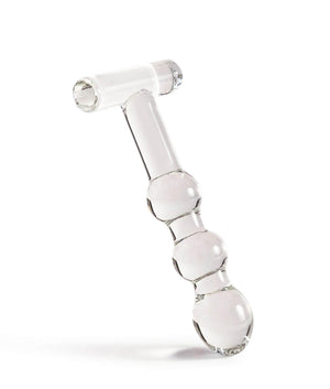 The Natural Love Company Tansy Anal Glass Dildo - Clear