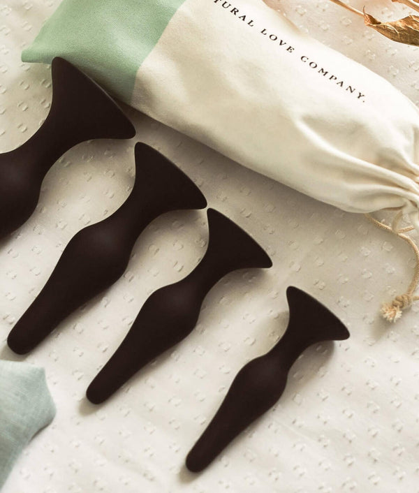 The Natural Love Company Hyssop Anal Butt Plugs - x4 Pack