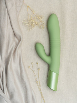 The Natural Love Company Yarrow Thrusting Rabbit Vibrator