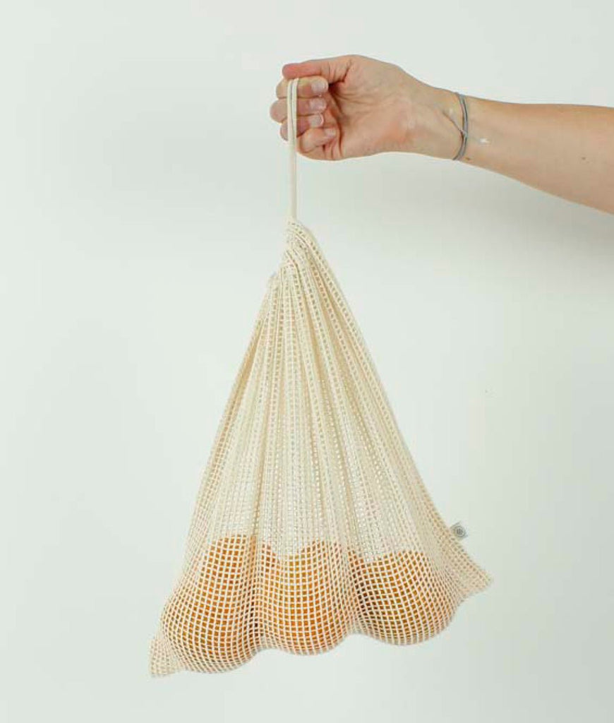 A Slice Of Green Cotton Produce Bag - Mesh - Plastic Freedom