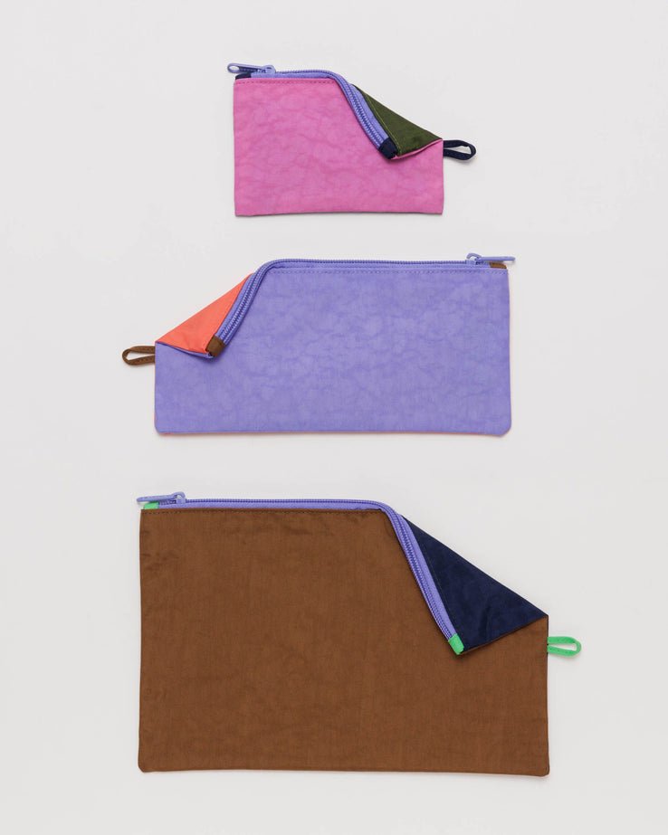 BAGGU Flat Pouch Set - Recycled - Plastic Freedom