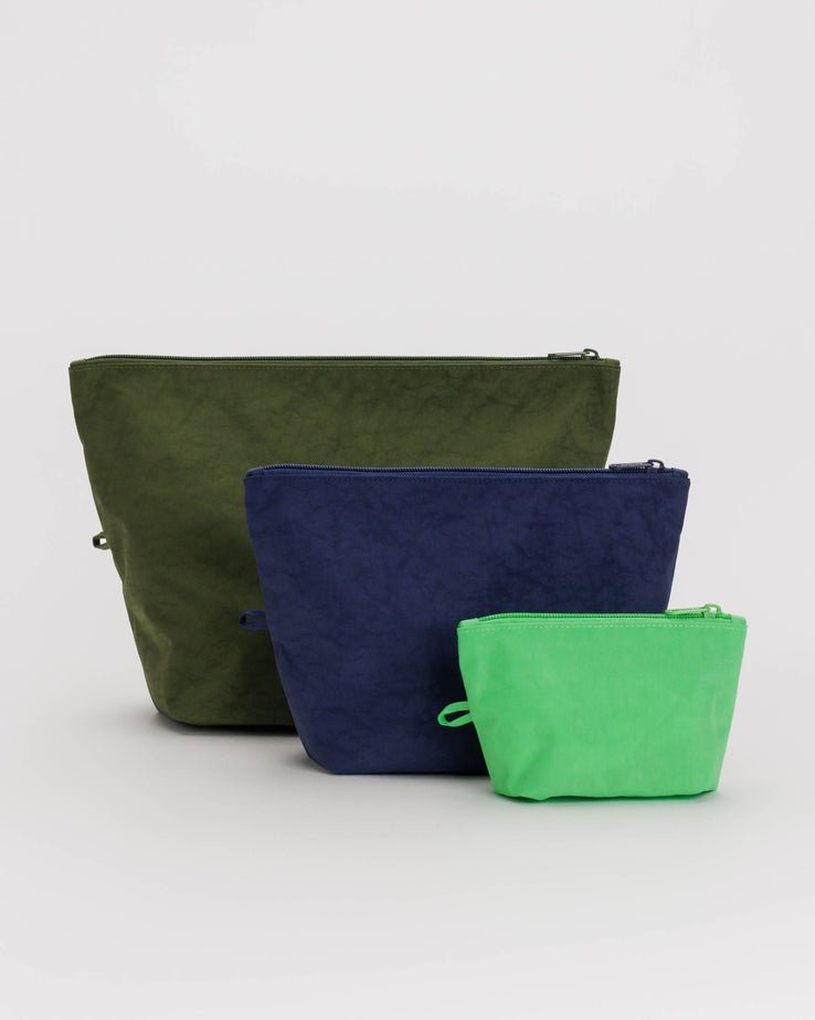 BAGGU Go Pouch Set - Recycled - Plastic Freedom