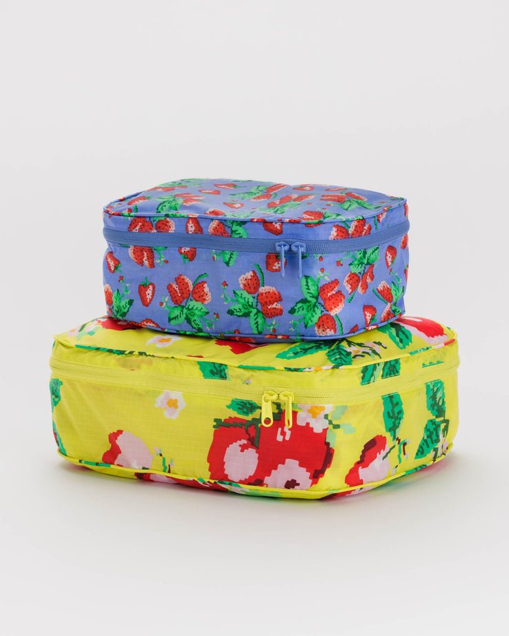 NEUF ! Baggu SET CUBE D'EMBALLAGE en tricolore Mesh Sunny NEUF ! Baggu SET CUBE D'EMBALLAGE en tricolore Mesh Sunny