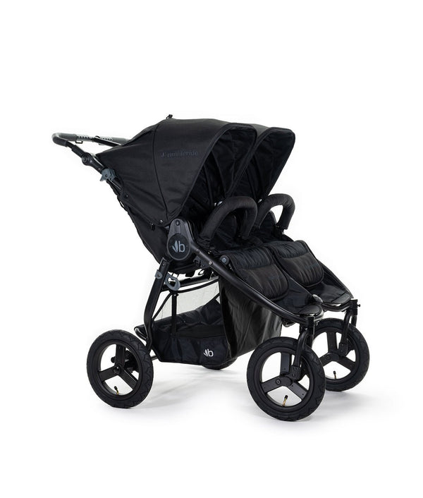 Bumbleride Indie Twin Everyday Double Stroller - Matte Black - Plastic Freedom