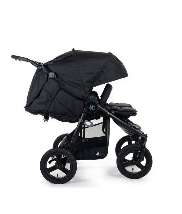 Bumbleride Indie Twin Everyday Double Stroller - Matte Black - Plastic Freedom