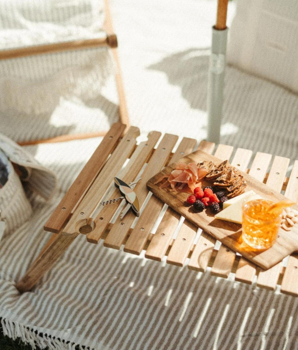 Business & Pleasure Picnic Table - Solid Teak - Plastic Freedom