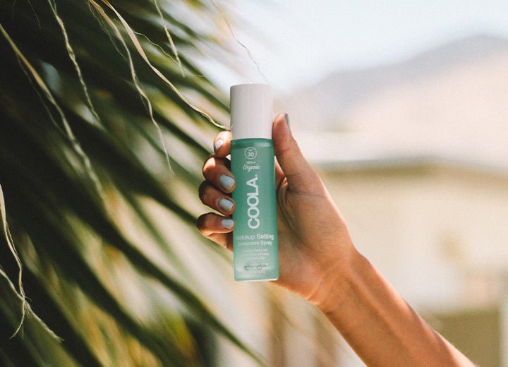 Coola Makeup Setting Spray Organic Suncream SPF 30 - 44ml Glass Bottle - Plastic Freedom