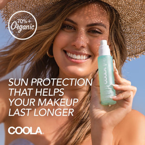 Coola Makeup Setting Spray Organic Suncream SPF 30 - 44ml Glass Bottle - Plastic Freedom