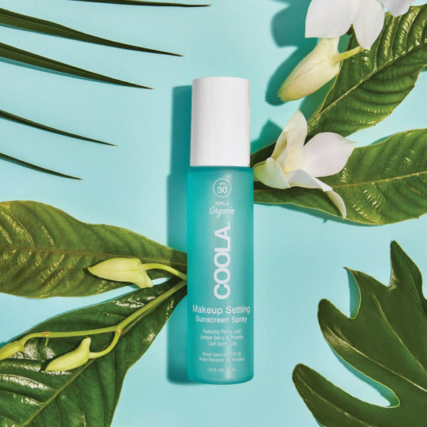 Coola Makeup Setting Spray Organic Suncream SPF 30 - 44ml Glass Bottle - Plastic Freedom